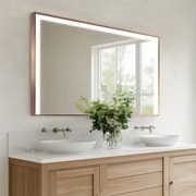 Fürdőszobai LED tükör keretben M2