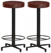 2 db valódi bőr bárszék 66 cm