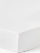 Westwing Comfort pamut-szatén gumis lepedő fehér 140 x 200