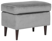 Ron bársony puff szürke