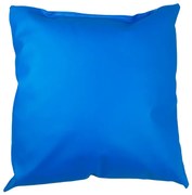 Párna kék 40x40cm öko bőr TiaHome