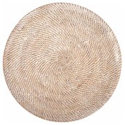 Fehér rattan tányéralátét, ⌀ 36 cm - Tiseco Home Studio