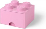 Világos rózsaszín négyszögletes tárolódoboz - LEGO®
