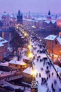 Fotográfia Prague panorama with Charles Bridge, Henryk Sadura