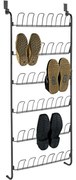 Wenko Ajtóra akasztható cipőtartó, 18 pár, fekete