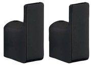 Gedy - KÉSZLET 2x Fali kampó PIRENEI matt fekete