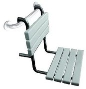 44x50 cm-es zuhanyülőke, ezüst/fehér