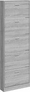 vidaXL szürke sonoma színű szerelt fa cipősszekrény 59 x 17 x 169 cm