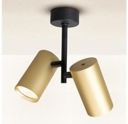 Brilagi - Spotlámpa SELE VERTICAL 2xGU10/30W/230V fekete/arany