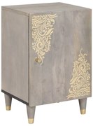 Fürdőszoba Székény ajtóval Szürke 38 x 33 x 58 cm Tömör mangófa