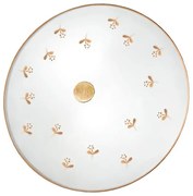 Kolarz 731.U12.4.160 - NONNA fali lámpa, 2xE14/60W/230V, átm. 32 cm, virágdísz, rózsaarany