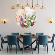 PIPPER. Textil kör alakú falmatrica "Mezei virágok" Méret: 120cm