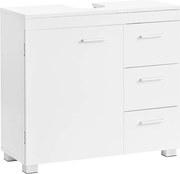 IVY mosdó alatti szekrény, 30x70x64 cm, fehér Vasagle