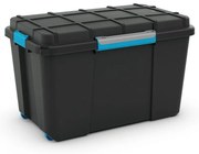 Fekete fedeles műanyag tárolódoboz 73,5x44,5x46 cm Scuba Box – KIS