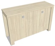 Verno+ alacsony szekrény 140 x 46 x 90 cm, akác