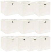 10 db fehér szövet tárolódoboz 32 x 32 x 32 cm