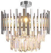 Csillár rúdon ASPEN 6xE14/40W/230V matt króm