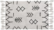 Zigzag pamutszőnyeg 60x90 cm