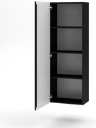 VIVIEN 08 Lebegő szekrény fekete/fényes fekete színben