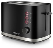 Niceboy ION Cruncher C3 - Kenyérpirító két lyukkal és pörkölővel 870W/230V fekete