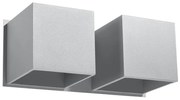 Sollux SL.0658 - QUAD fali lámpa 2xG9/40W/230V szürke