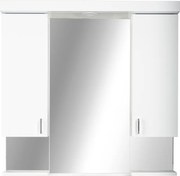 Viva STYLE Tükrös fürdőszobai szekrény LED világítással - DUPLA szekrénnyel - 100 x 97 x 17 cm