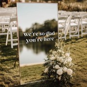 Tükör matrica S43 – We're so glad you're here