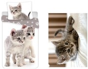 Cicás felnőtt ágyneműhuzat és polár takaró szett (Grey)