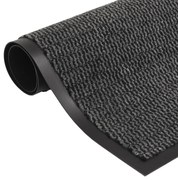 antracitszürke négyszögletes szennyfogó szőnyeg 120 x 180 cm