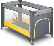 Lionelo - Utazóágy STEFI szürke/sárga