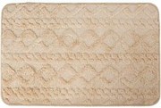 Fürdőszobaszőnyeg Csúszásgátló Puha Bolyhos bézs45X75CM