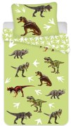 Dinoszaurusz gyerek ágyneműhuzat zöld 100x135cm 40x60cm