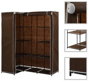 barna sarokruhásszekrény 130 x 87 x 169 cm