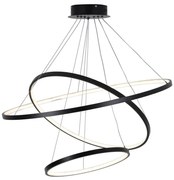 LED Csillár zsinóron LEA LED/60W/230V 4000K átm. 80 cm fekete