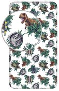 Gumis pamut gyerek lepedő 90x200 cm Jurassic World "Roar" – Jerry Fabrics