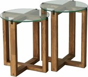 Amalfi Walnut kisasztal-készlet, 2 db