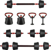 vidaXL 4 az 1-ben Kettlebell, Súlyzó és Kettlebell Készlet 20kg 20kg