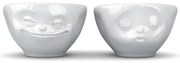 Fehér porcelán tálka szett 2 db-os 100 ml Grinning &amp; Kissing – 58products