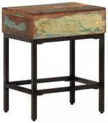 tömör újrahasznosított fa kisasztal 40 x 30 x 51 cm