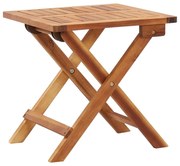 tömör akácfa összecsukható kerti dohányzóasztal 40 x 40 x 40 cm