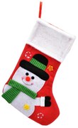 Hóember karácsonyi filc csizma, 43 x 24 cm