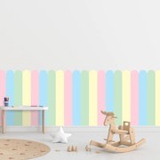 PIPPER. Textil öntapadó tapéta - Boltív - Pasztell szín Méret: 100cm