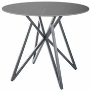 Cyrano étkezőasztal 90 cm, szürke / fekete