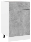 “Lyon” betonszürke szerelt fa fiókos alsószekrény