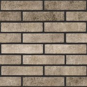 Tile Multi Brick Tones dohány 6x25 cm dombornyomott BRTONESTO