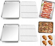 Grillsütő Tepsi Csirke Hal Forma 2X Acél