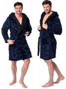 Jordan Navy Black men fürdőköpeny L