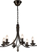 Csillár láncon LUCA 6xE14/40W/230V