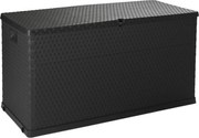 TOOMAX Kerti műanyag tárolódoboz rattan 420 L grafit