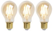 3 db-os készlet E27 szabályozható LED izzó Goldline 5W 380lm 2200K